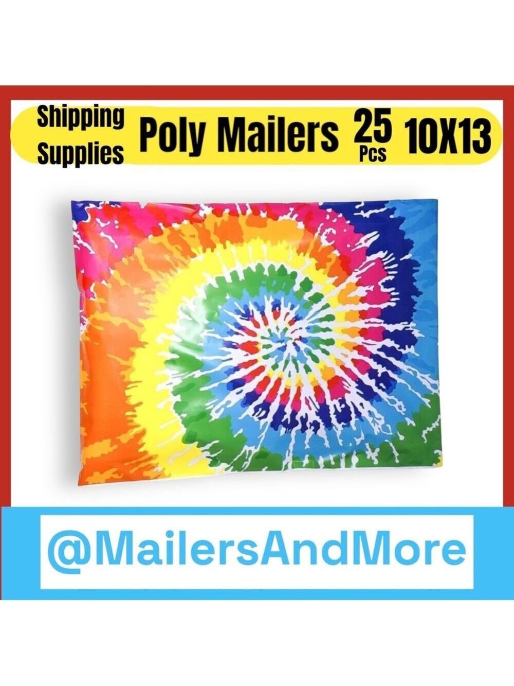 25 10X13 Poly Mailers Tye Dye Shipping Envelopes PRICE IS FIRM - Picture 7 of 15